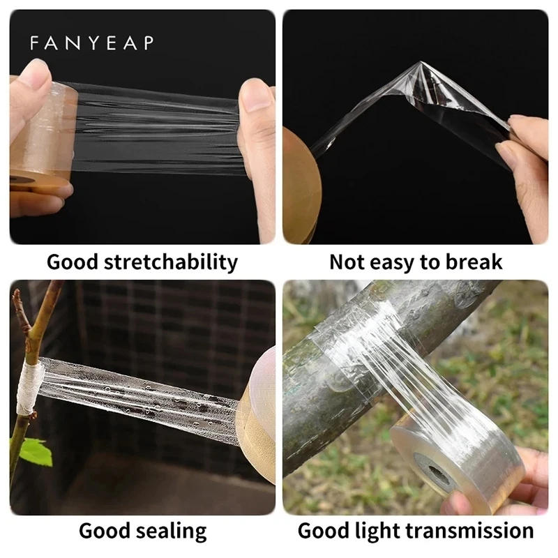 Description Picture 4 of item200M PE Grafting Tape Parafilm Garden Tree Plants Seedlings Vine Tomato Grafting Accessories Stretchable Grafting Floristry Film