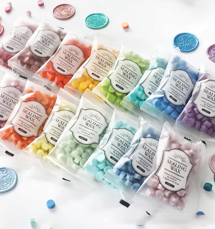 Description Picture 2 of item200 Pcs Wax Seal Beads Wax Seal Stamp Sealing Wax for Seals Waxs Lacres Decoration Wedding Birthday Stamp Scrapbook Material