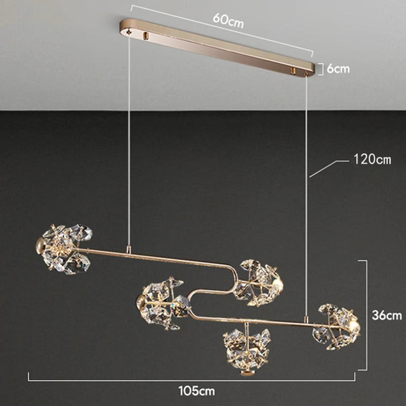 Description Picture 3 of itemModern home decor led lights pendant light lamps for living room Chandeliers for dining room hanging light indoor lighting