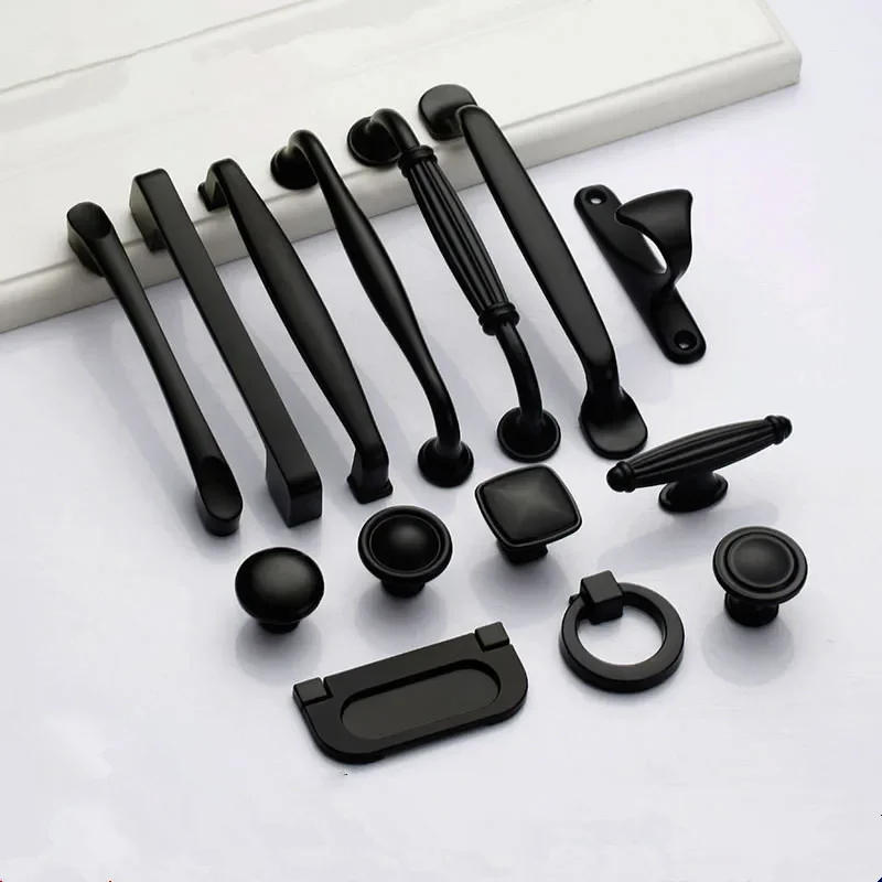 Description Picture 3 of itemBlack Handles for Furniture Cabinet Knobs and Kitchen Drawer Pulls Cupboard