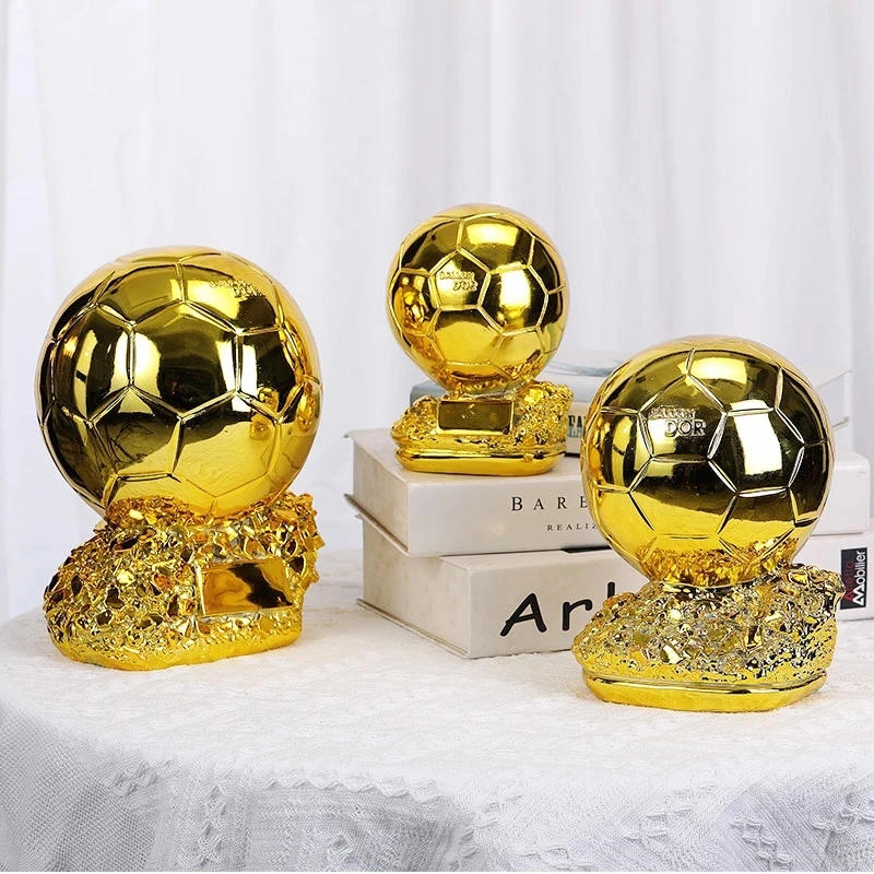 Description Picture 2 of itemGolden Ball Football Cup Office Decoration with Electroplated Technology Football Cup Resin Gift and Birthday Gift Artefact