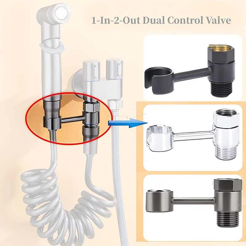 Description Picture 2 of itemHandheld Shower Holder Wall Mounted Bracket Toilet Sprayer Base Support Universal Faucet Replacement Parts 360° Adjustable