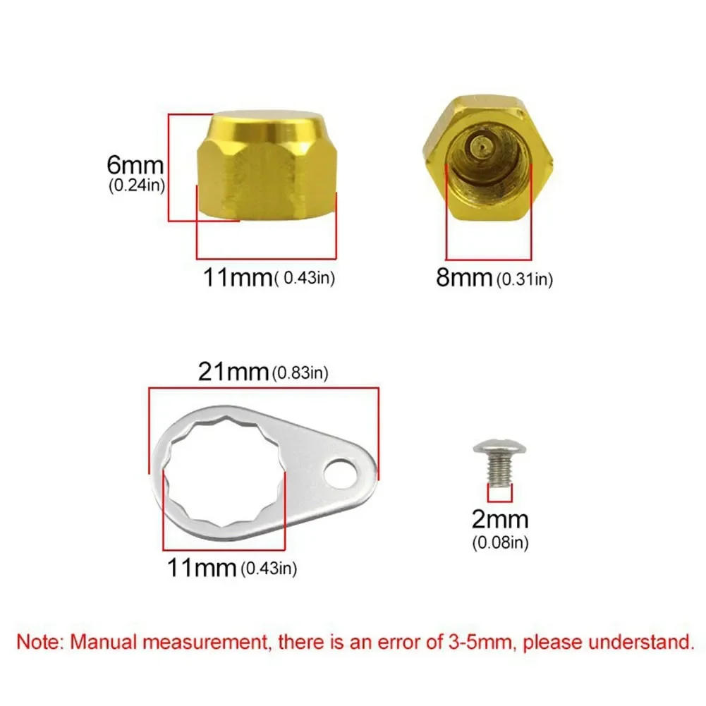 Description Picture 3 of item3 pcs Baitcasting Fishing Reel Handle Screw Nut Locking Cap Left/Right Replacements 1Nut 1Locking Plate 1Screw Fishing Tools