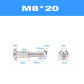 2set M8x20