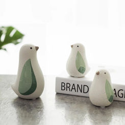 Ceramic Bird Figurines For Living Room, Creative Home Decoration Accessories, Party Crafts, Cute Bird Figure for Shelf Decor