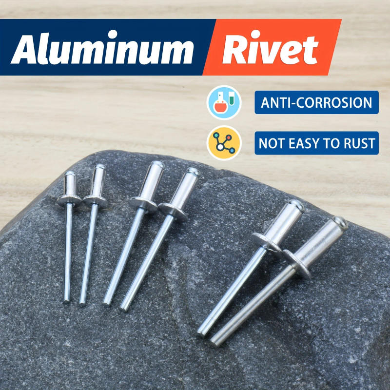 Description Picture 5 of itemPop Rivets Assortment Kit Aluminum Blind Rivets 5 Sizes 70pcs Assorted Blind Rivets for Metal Furniture Automotive Rivets Set