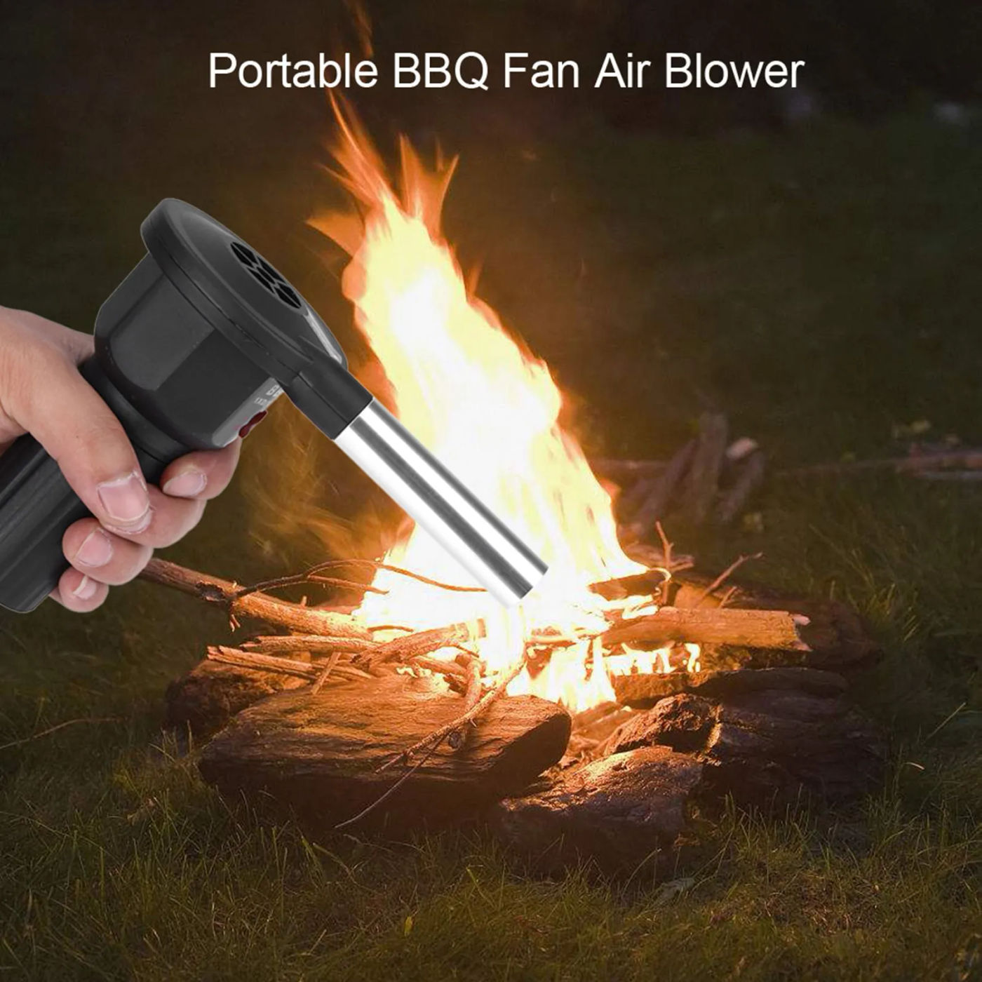 Description Picture 4 of itemPortable Battery Powered BBQ Fan Air Blower for Outdoor Camping Picnic Charcoal Grill Barbecue
