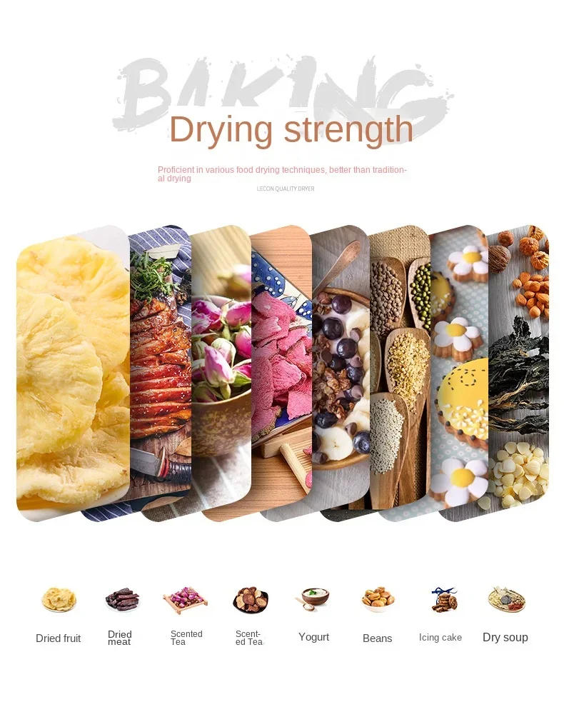 Description Picture 4 of item220V Multi-Tiered Food Dehydrator - Preserve Flavor and Nutrients in Your Favorite Foods