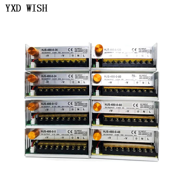 Description Picture 5 of item480W Digital Display Switching Power Supply Adjustable Voltage 0-48V AC 110/220V to DC 48V 10A Transformer Power Adapter