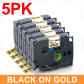 Black on Gold-5PK