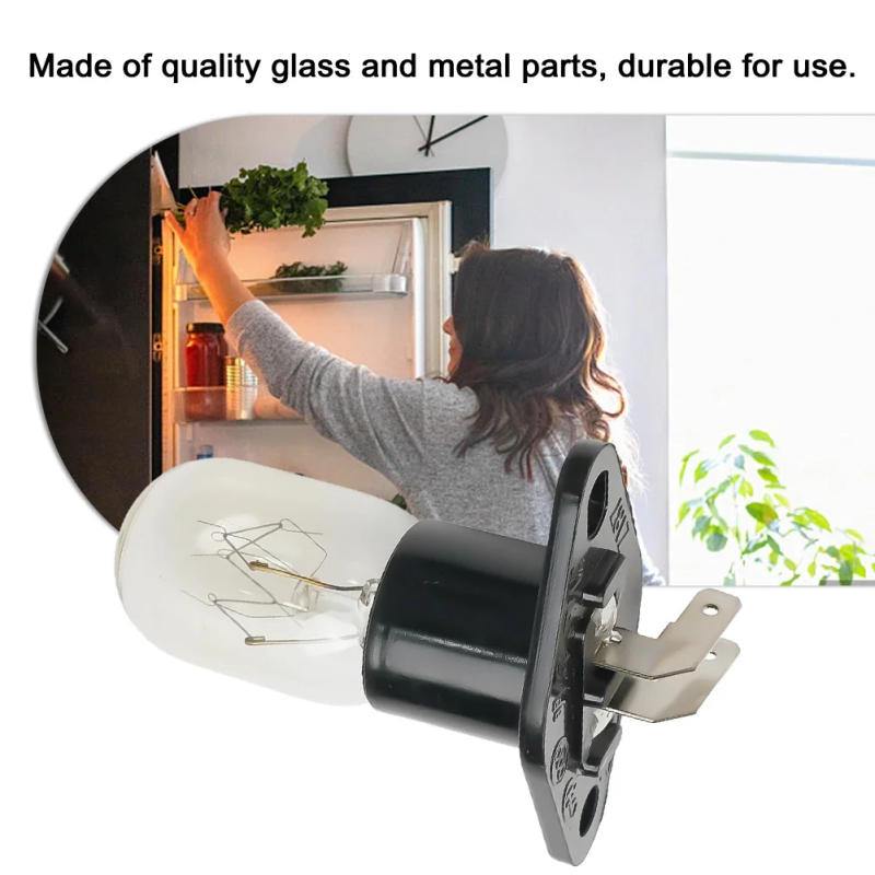 Description Picture 3 of item1pc 250V Microwave Ovens Light Halogen Bulb 2A Universal Global Lamp Bulbs Base 2-Pins For Microwave Oven Home Kitchen Parts