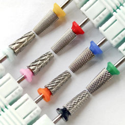 4XC Umbrella Tungsten Nail Drill Bits Sharp Carbide Grinding Head Milling Cutter For Machine Sander DIY Nails Tools 3/32"