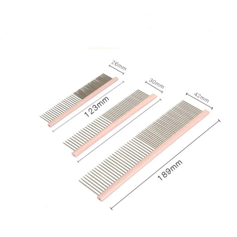 Description Picture 3 of itemStainless Steel Pins Pet Comb Pet Accessories Hair Removal Light Aluminum Dog Grooming Comb Hair Trimmer Brush Dogs/Cats