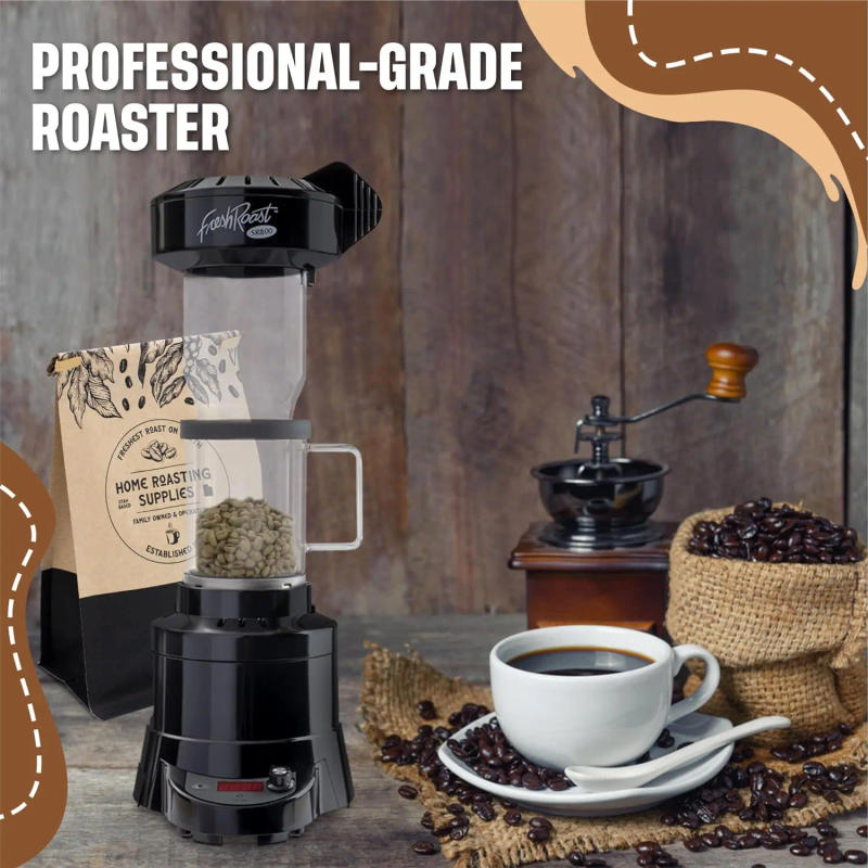 Description Picture 6 of itemCoffee Roaster Bundle SR800, Glass Extension Tube, Pour Over Digital Scale, (4lbs) Sample Pack of Green Beans, (2-Pack) Sample T