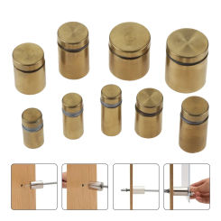 10Pcs 12mm-25mm Sign Standoff Screws Advertisement Fixing Stainless Steel Spacer Glass Holder Pin Nail Fasteners