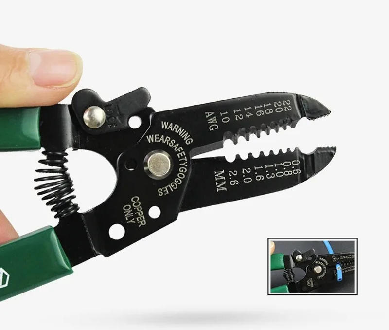 Description Picture 2 of itemLAOA 7inch Wire Stripping Pliers Multifunction Cable Stripping Tools Portable Electricians Pliers