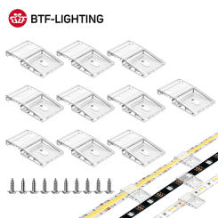 10 Pcs Self-adhesive Clip with Screw for 10mm PCB WS2812B WS2811 WS2815 LED Light Strip Wire Bundle Holder Tie Mount Connector