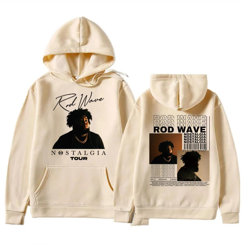 Description Picture 4 of item2024 Retro Rod Wave Rapper Vintage Hoodie Vrouw Man Rap Hiphop Muziek Pullover Tops Streetwear Unisex
