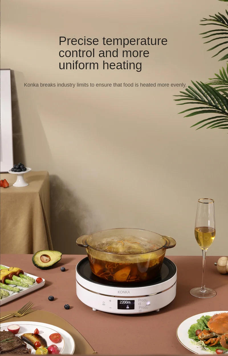 Description Picture 6 of itemHousehold stir-frying vegetable tea maker electric heating stove Taolu desktop timing kitchen small appliances