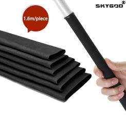 1.6m New Non Slip Heat Shrink Tube Solid Color 18mm ~ 40mm Waterproof Cover Bicycle Handle Protector Anti Skid Fishing Rod Wrap