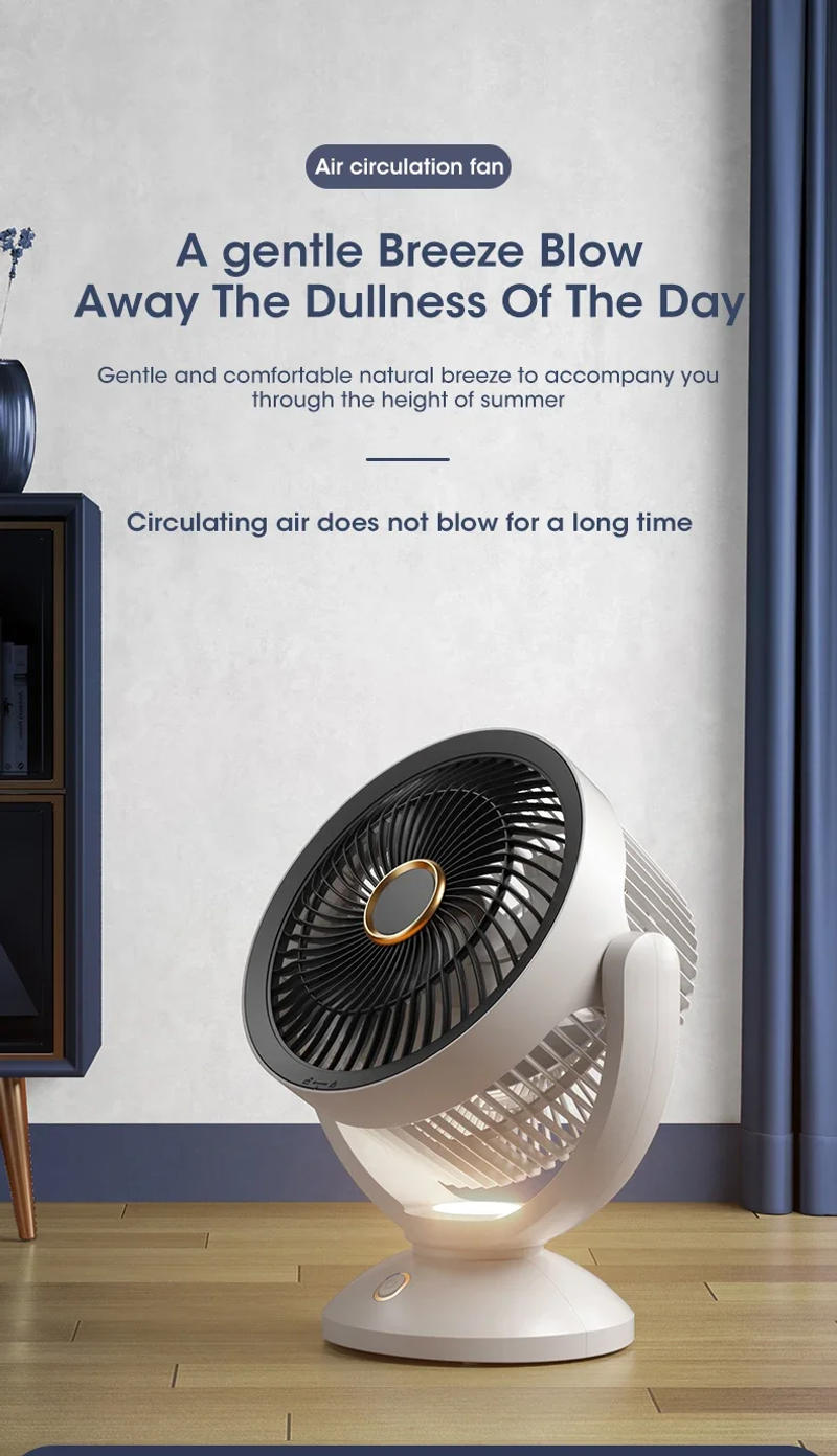 Description Picture 2 of item4000mAh Multifunction Electric Fan Desktop Wall Floor Ceiling Rechargeable Air Circulation Stand Fan Home Cooling Ventilator Fan