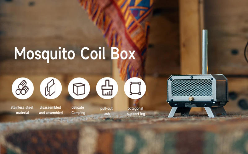 Description Picture 2 of itemGOOUT SPRINGHILL Mini Firewood Stove Outdoor Camping Incense Burner Folding Portable Home Desktop Mosquito Incense Burner