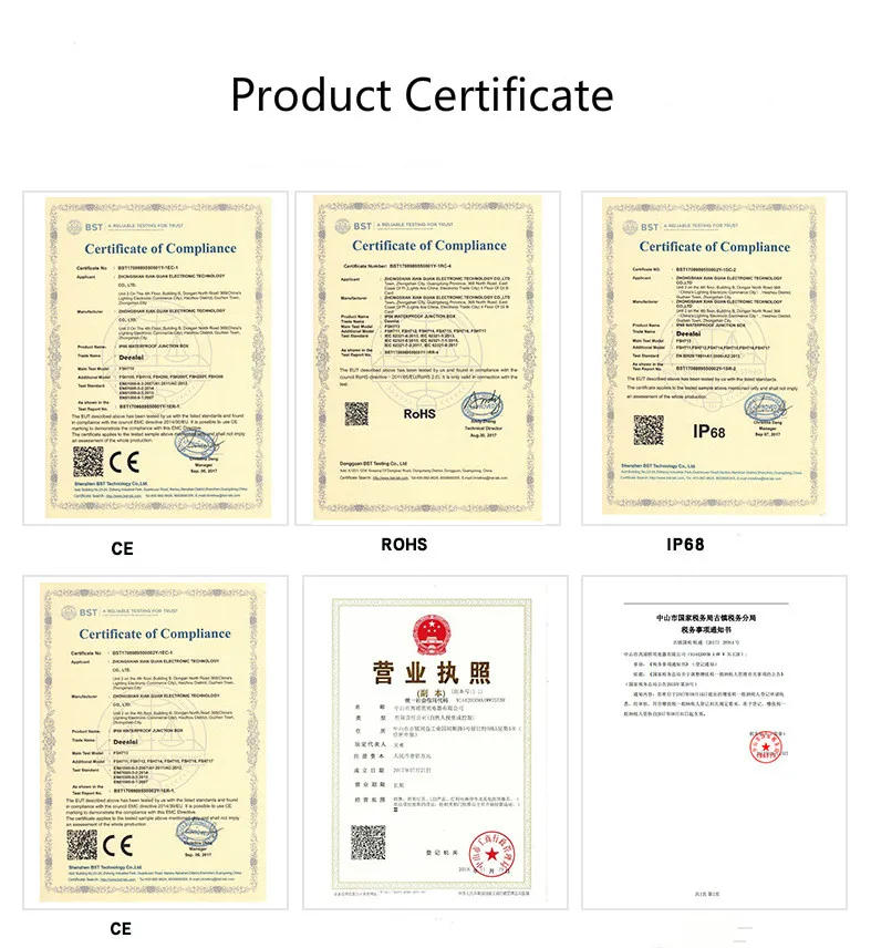 Description Picture 6 of item2/3 Way Outdoor Waterproof Junction Box IP68 LED Terminal Block 3P 6-12mm Electrical Wiring Accessories 450V 24A Flame Retardant