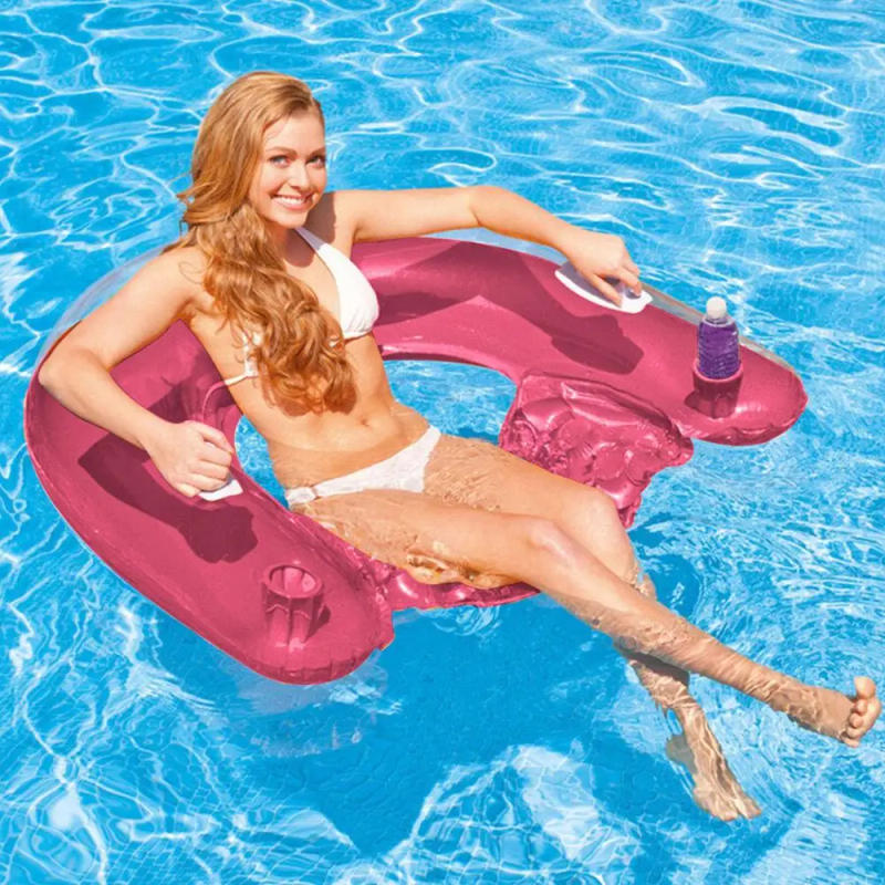 Description Picture 3 of itemInflatable Floating Water Mattresses Water Hammock Lounge Chairs Summer Pool Water Floating Bed Air Mattresses Bed