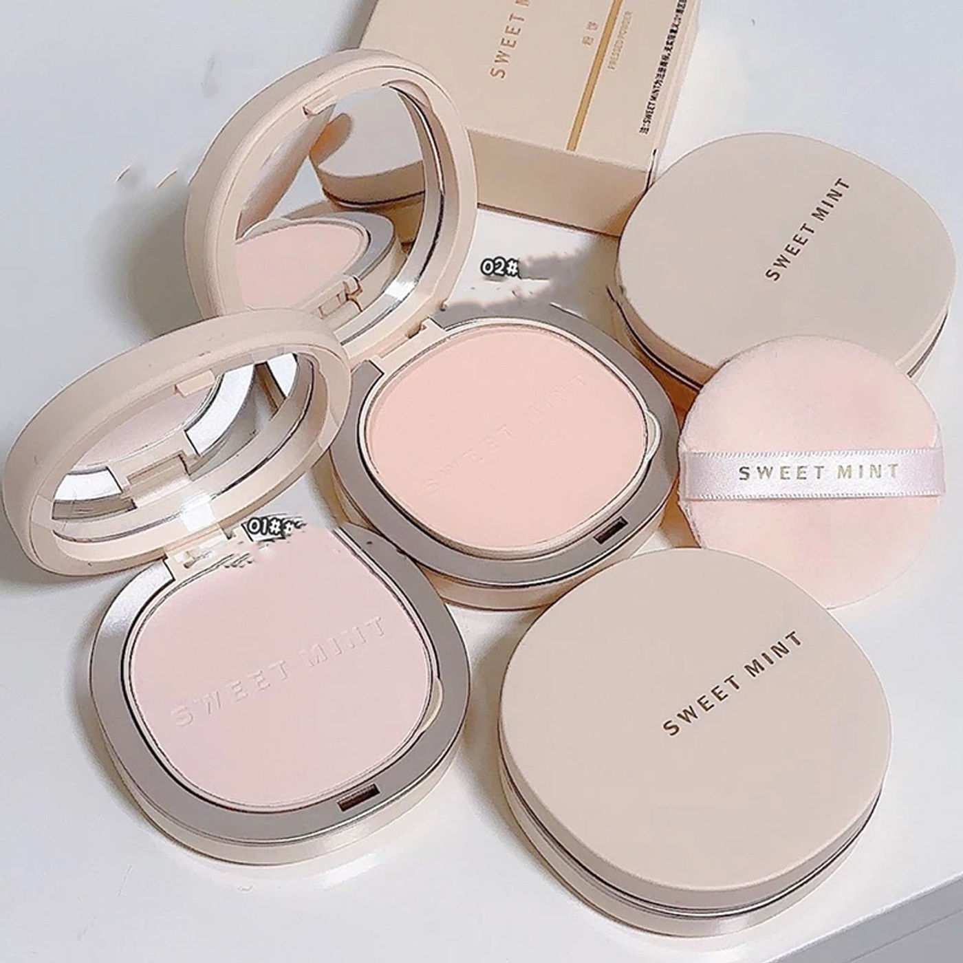Description Picture 4 of itemMatte Cushion Compact Powder Waterproof Lasting Oil Control Natural Face Setting Powder Loose Translucent Powder Dupes Makeup
