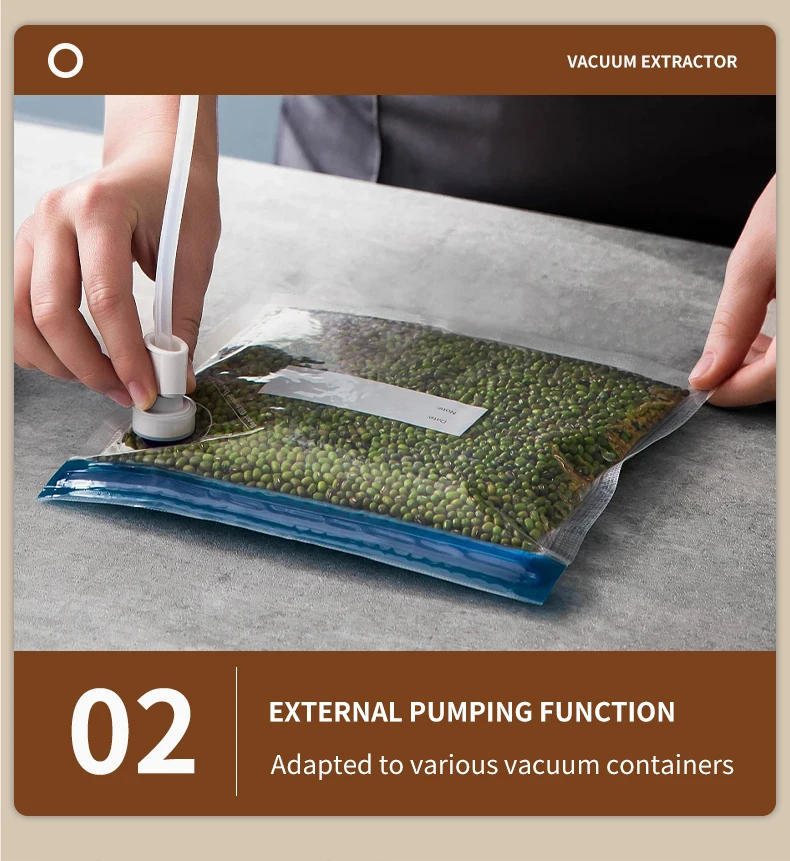 Description Picture 6 of itemSZUK Electric Food Vacuum Sealer Dry Wet Food Packaging Seal Built in Cutter Kitchen Food Storage Seal Vacuum Packaging machine