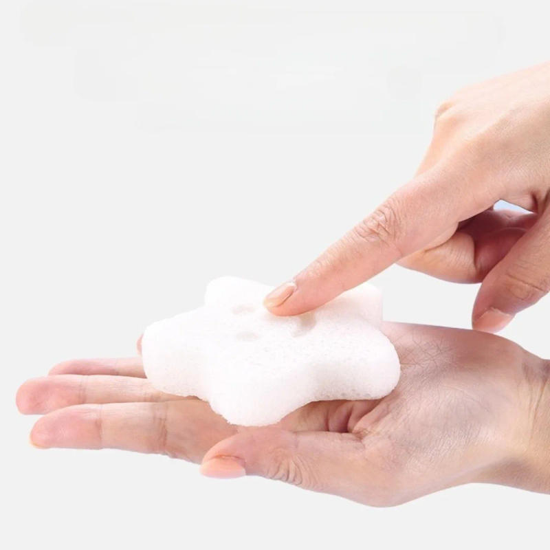 Description Picture 6 of item1pc Cute Baby Shower Sponge Cleanser Brush Konjac Harmless Shower Sponge for Face Washing Body Care Bath Rubbing Sponge BathTool