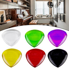 6Pcs Guitar Pick Plectrum 1/2/3mm For Stubby Guitar Pick 23*20mm Glossy Pick Strings Pick For Electric Guitar