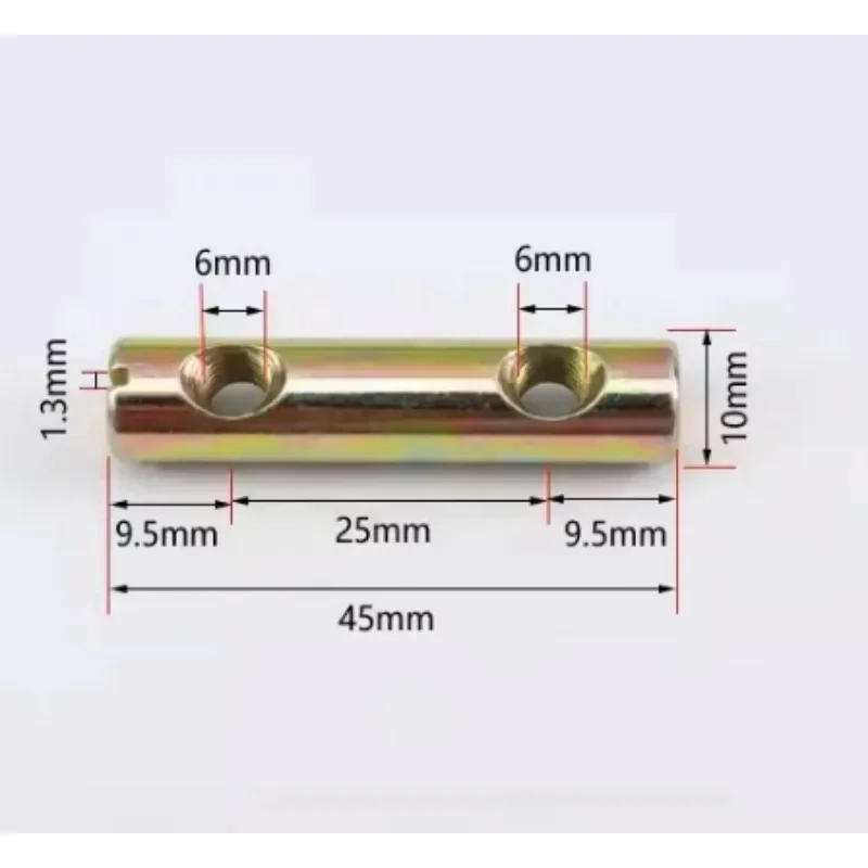 Description Picture 4 of item40Pcs M6 M8 Dual Holes Slotted Barrel Nut For Dowel Bolt Furniture Bed Cabinet Crib Chair