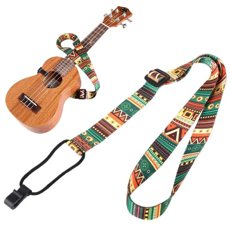Description Picture 4 of itemAdjustable Guitar Strap Ukulele Accessory Ethnic Style Polyester Guitar Belts Ukulele Strap Guitar