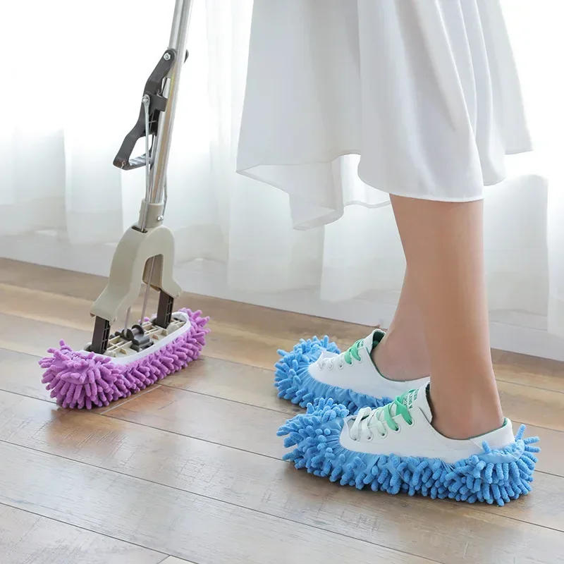 Description Picture 2 of itemFloor Dust Microfiber Cleaning Slipper Lazy Shoes Cover Mop Slipper Home Cloth Clean Shoe Cover Mophead Overshoes Cleaning Tools
