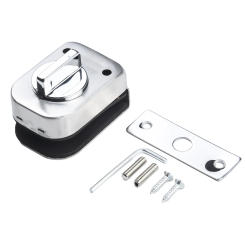 Household Bathroom Stainless Steel Glass Door Lock Floor Latch Lock Bolt Ground Lock Toilet Push Pull Lock Bolt Door Hardware