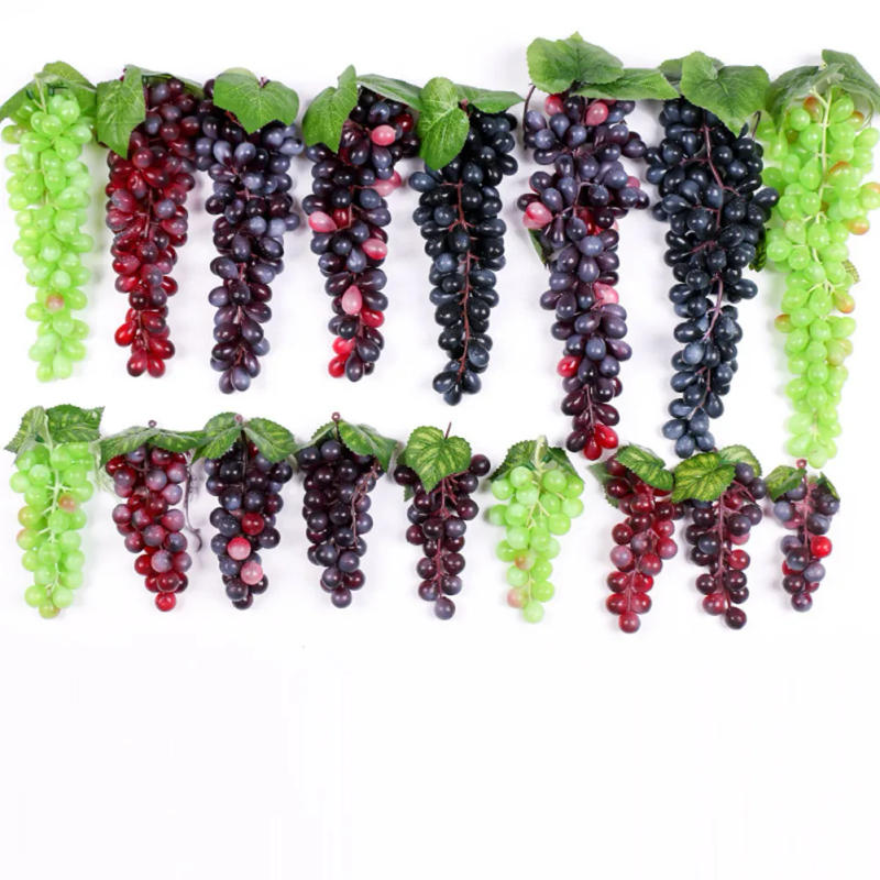 Description Picture 6 of itemArtificial Fruit Grape Simulated Grape Bunches Lifelike Fake Fruits  Plastic Fake Fruit Decorations For Wedding Party Supplies
