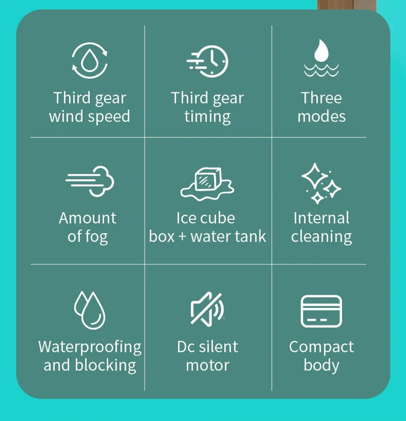 Description Picture 3 of itemPortable Fan Mini  Air Conditioning  USB Electric  Fan  Desktop Spray Refrigeration  Humidification Air Conditioners For Room