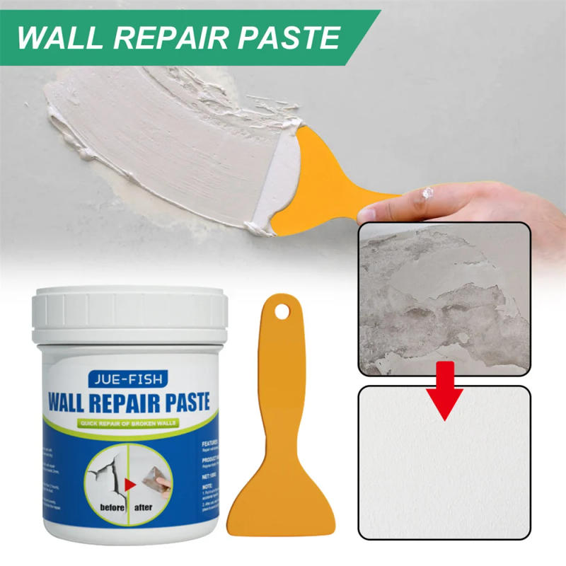 Description Picture 4 of itemUniversal Mending Paste Repair Cream Wall Repairing Ointment Grout Beautiful Sealant For Cracked Peeled Holes Wall Scraper 100g