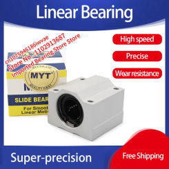 CHINA MYT Linear bearing box type slider lengthen SC8LUU SC10LUU SC12LUU SC13LUU SC16LUU
