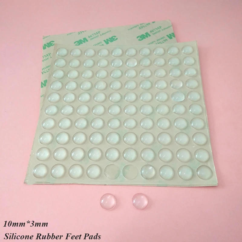 Description Picture 4 of item100Pcs 10*3Mm Door Stops Self-Adhesive Silicone Rubber Feet Pads Door Stopper Furniture Cabinet Bumpers Rubber Shock Absorber