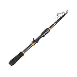 FTK 1.5m 1.8m 2.1m Telescopic Casting Fishing Rod Mini C.W H 10-30g High Carbon Fiber Lure Rods Baitcasting Travel Tools