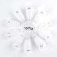 10pcs Clear Nail