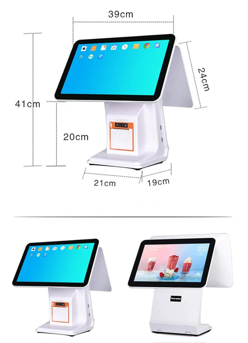 Description Picture 6 of itemPOS System Terminal Machine 15.6" Built-in with 58mm printer Touch cash register all-in-one