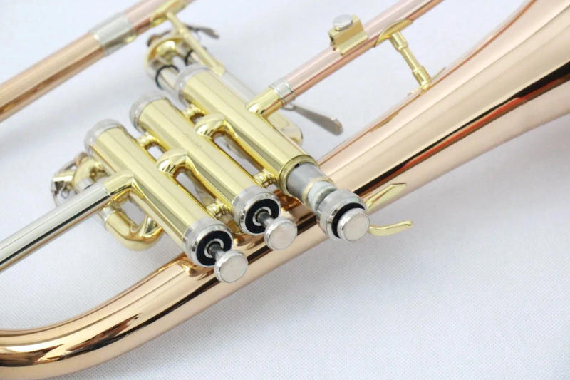 Description Picture 2 of itemHigh grade flugelhorn professional rose gold good quality flugelhorn