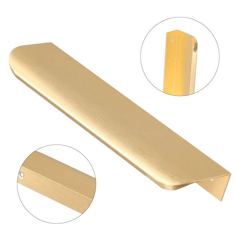 Description Picture 6 of itemKitchen Cabinet Door Handles Cupboard Drawer Concealed Finger Edge Pull Aluminum Drawer Knobs Long Furniture Handle Hardware
