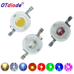 1W 3W 5W High Power LED Chip Lamp Bulbs SMD COB Diodes Warm Cold White Red Green Blue Yellow 440 660nm RGB UV IR GrowLight Beads