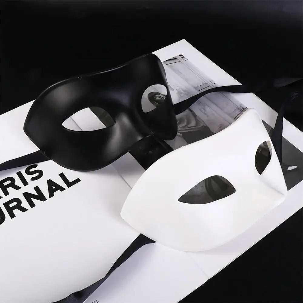 Description Picture 6 of itemWomen Man Sexy Gentleman Masquerade Mask Prom Mask Halloween Party Cosplay Costume Wedding Decoration Props Black White