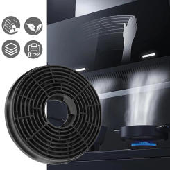 2pcs Range Hood Activated Carbon Filter Activated Carbon Filter Household Kitchen Range Hood Accessories 105*20MM Replace Parts