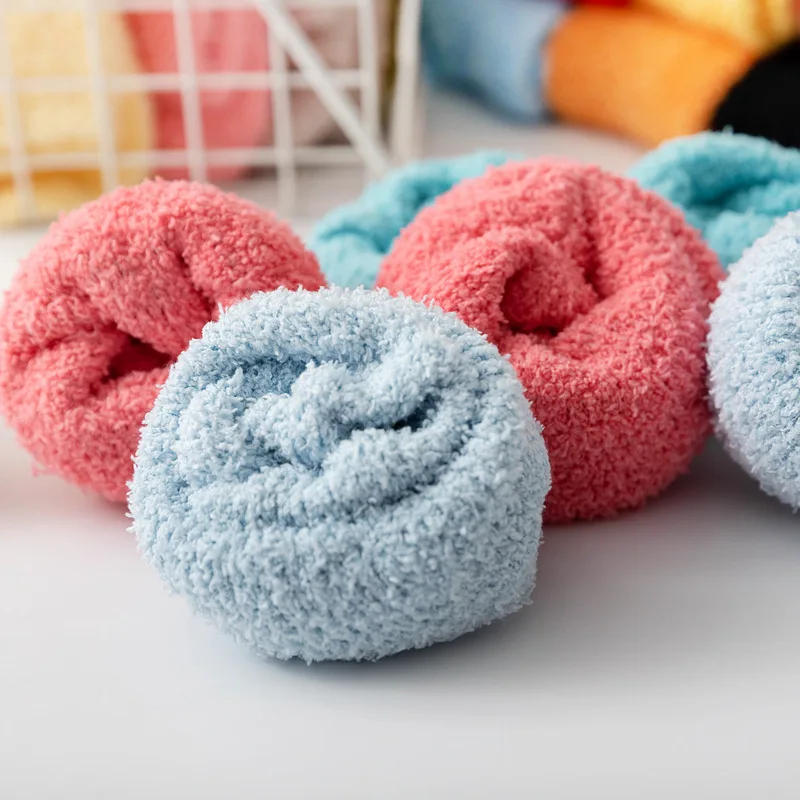 Description Picture 5 of itemShort Socks Women Fuzzy Winter Ladies Floor Warm Plush Comfy Fluffy Coral Fleece Thick Sleeping Slippers Sock Furry Designer